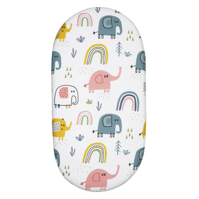 Cearșaf pentru cusuțe pentru copii Cearșaf de îmbrăcăminte ultra moale Potrivire universală pentru cusuțe Leagăn pentru copii Coș Moise Tampă dreptunghiulară/Saltea