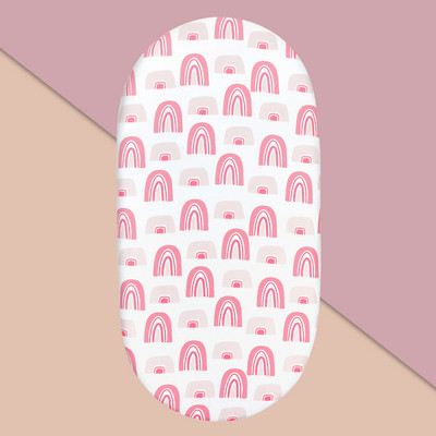 Bērnu gultiņa palagi Elpojošs, omulīgs, pieguļošs matrača palags Elastīga ceļojumu gultiņa Moderna Rainbow bērnu gultas palags