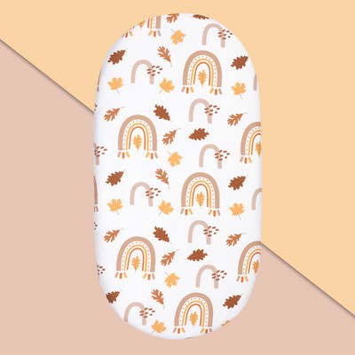 Bērnu gultiņa palagi Elpojošs, omulīgs, pieguļošs matrača palags Elastīga ceļojumu gultiņa Moderna Rainbow bērnu gultas palags