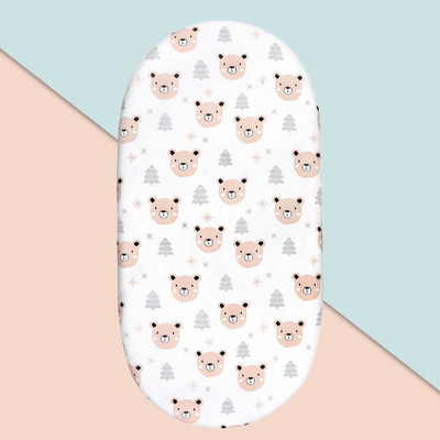 Bērnu gultiņa palagi Elpojošs, omulīgs, pieguļošs matrača palags Elastīga ceļojumu gultiņa Moderna Rainbow bērnu gultas palags