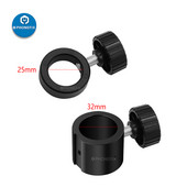 32mm 25mm Industrie Stereo Microscop Cameră Video Stand Limită Poziție Fix Suport Inel Adaptor de bară de stâlp metalic cu șurub