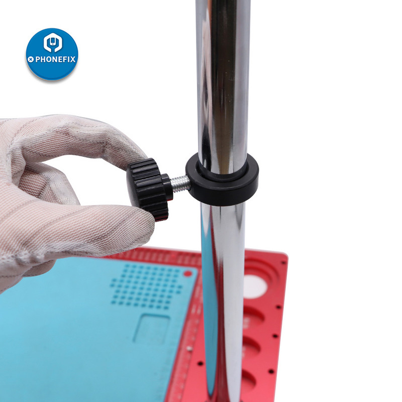 32mm 25mm Industrie Stereo Microscop Cameră Video Stand Limită Poziție Fix Suport Inel Adaptor de bară de stâlp metalic cu șurub