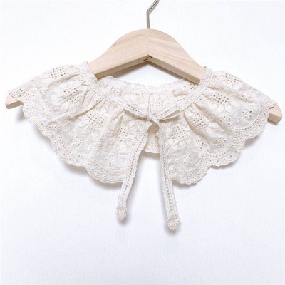Bébi vállpántos sál Babakiegészítők Koreai Gyerek csipkegallér Aranyos üreges női Baba előke sál baba vállpántos sál