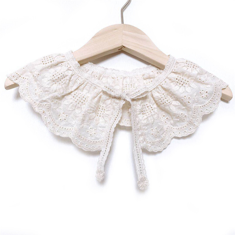 Bébi vállpántos sál Babakiegészítők Koreai Gyerek csipkegallér Aranyos üreges női Baba előke sál baba vállpántos sál