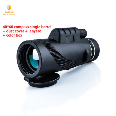 Āra koncertu kamera ceļojumu pārnēsājams teleskops HD 40 × 60 binokļi ar augstu palielinājumu vājā apgaismojumā nakts redzamības ūdensizturīgs objektīvs
