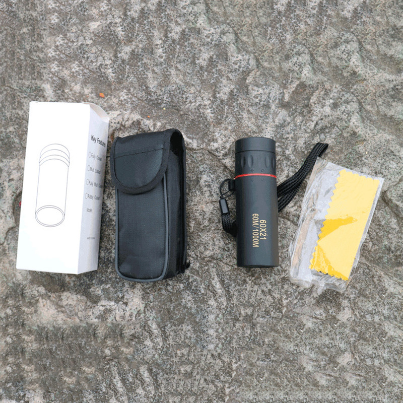 60x21 võimas monokulaarne teleskoop Mini monokulaarne pikamaa teleskoop Suure suurendusega kaasaskantav teleskoop sobib telefonile