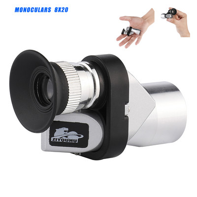 Telescop monocular ultra mini portabil 8x20, optic, rezistent la apă, foto în aer liber, drumeții, telescop de buzunar HD cu lumină scăzută, vedere nocturnă