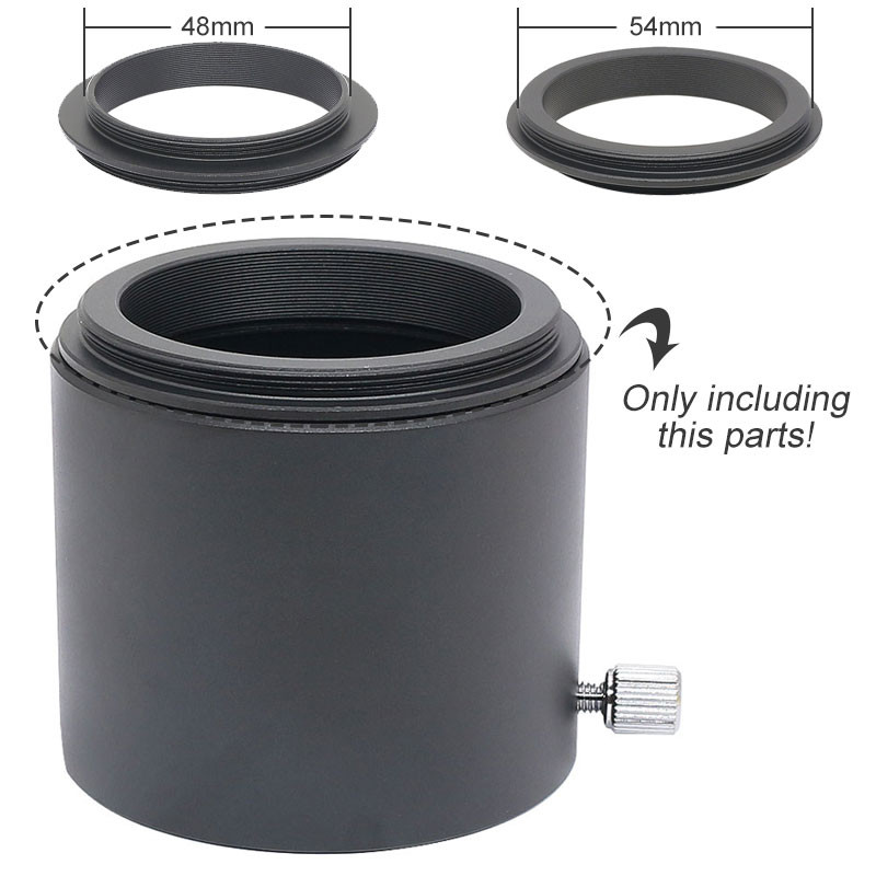 Metāla objektīva adaptera gredzena mikroskopa piederumi M48 līdz M42/M48 līdz M48/M42 līdz M42/M54 līdz M48 X 0,75 mm teleskopa adaptera gredzens