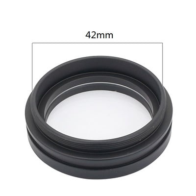 1X lentila obiectiv auxiliar Barlow pentru microscoape stereo binoculare sau trinoculare Filet de montare de protectie M42/M48/M50