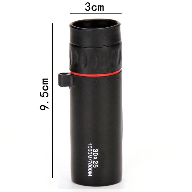Telescop monocular HD 30X25, mini portabil, zoom 7X, rezistent la apă, pentru vânătoare de călătorie MC889