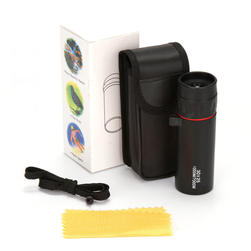 Telescop monocular HD 30X25, mini portabil, zoom 7X, rezistent la apă, pentru vânătoare de călătorie MC889