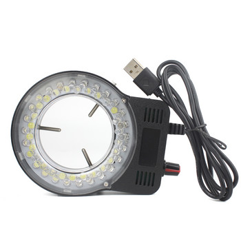 USB LED Ring Light Осветител Лампа Индустриален Монокъл Бинокъл Тринокъл Стерео Видео Микроскоп Леща Камера Лупа