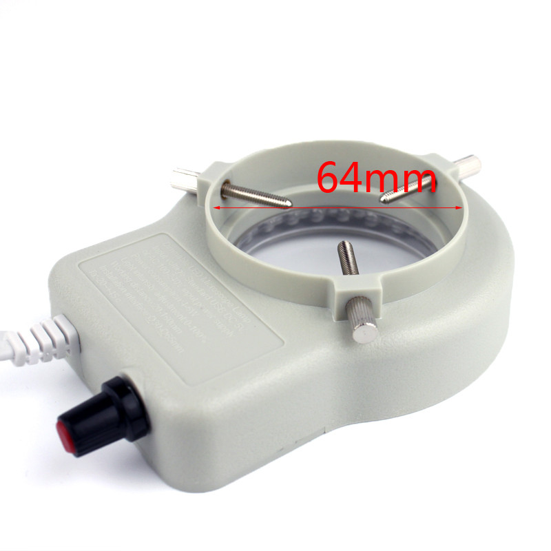 USB LED gredzena gaismas apgaismotāja lampa Rūpniecības monokulārais binokulārais trinokulārais stereo video mikroskops objektīvs kameras palielinātājs