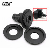 Adaptér pre zrkadlovku na bajonet C-mount, adaptér pre jednooká zrkadlovku na pripojenie mikroskopu a zrkadlovky Canon Nikon