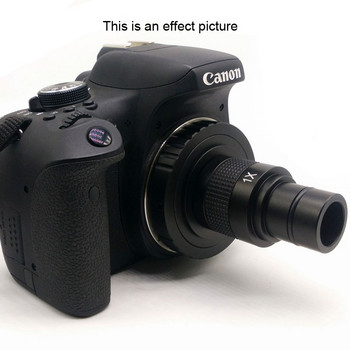 Адаптер за огледално-рефлексен фотоапарат към C-байонет Преходен пръстен за прехвърляне на рефлекс за един обектив за свързване на микроскоп и огледално-рефлексен фотоапарат Canon Nikon
