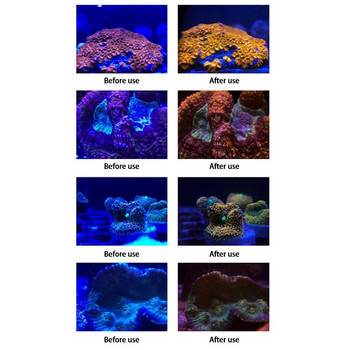 Обектив за аквариум Аквариум Телефон Камера Филтър за обектив 4 в 1 Макро обектив Филтър за жълт обектив Коралов риф Фотография на аквариум