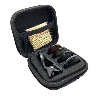 Akvariumo objektyvas žuvų tankoje Telefono fotoaparato objektyvo filtras 4 viename makro objektyvas geltonas objektyvas filtras Koralinio rifo akvariumo fotografija