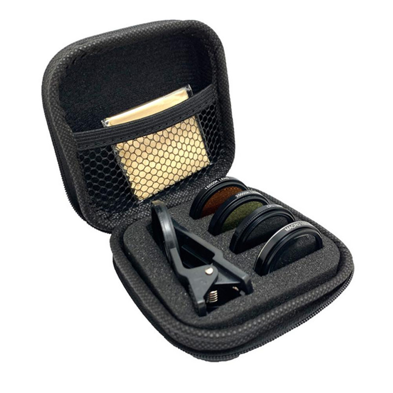 Akvariumo objektyvas žuvų tankoje Telefono fotoaparato objektyvo filtras 4 viename makro objektyvas geltonas objektyvas filtras Koralinio rifo akvariumo fotografija