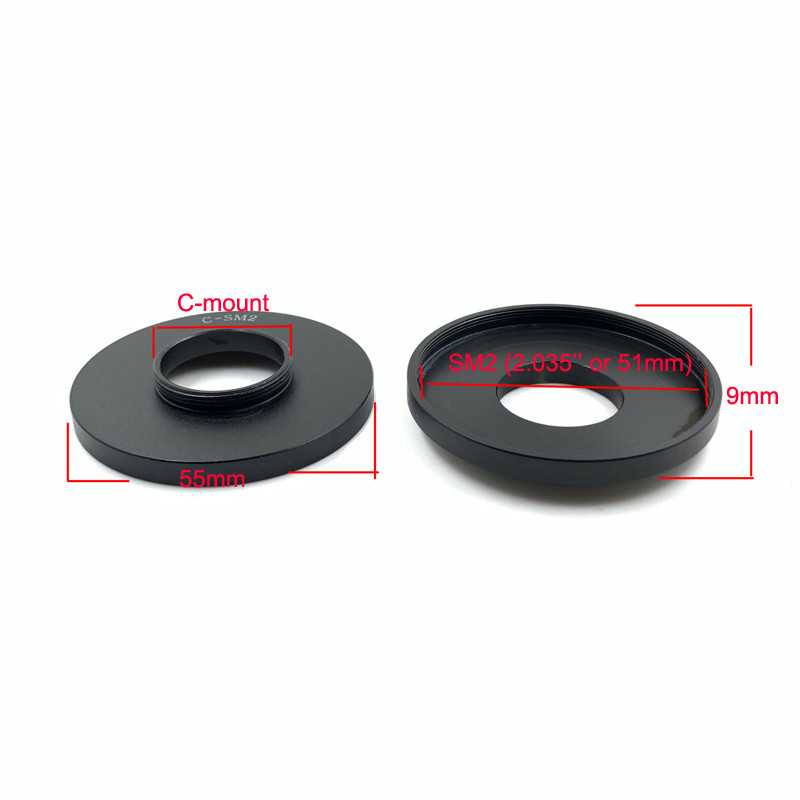 Inel adaptor C la SM2 pentru cameră digitală industrială cu montură C și dispozitiv pentru echipamente de laborator de analiză