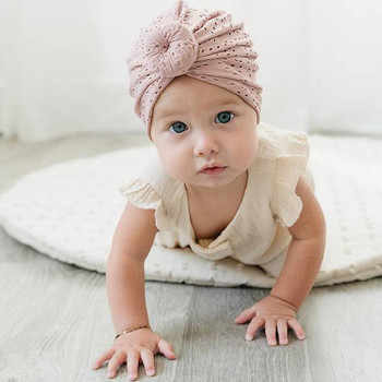 Καλοκαιρινό μωρό τουρμπάνι καπέλο κούφιο νήπιο Beanie παιδικά καπέλα για κορίτσια Αγόρια αξεσουάρ Βρεφικό καπό Παιδικό καπέλο Καπέλο για νεογέννητο