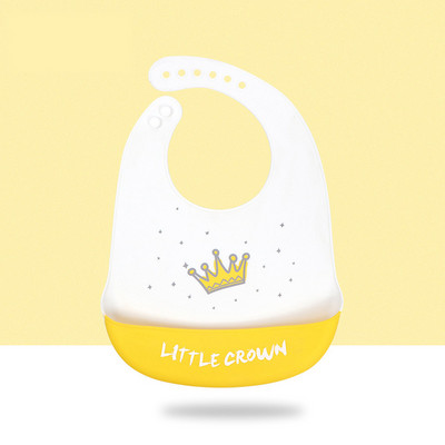 Бебешки лигавници с анимационни животни Водоустойчиви меки силиконови лигавници Оригващи кърпи Бебе Момиче Момче Неща за хранене Отпечатани Регулируеми Детски Деца