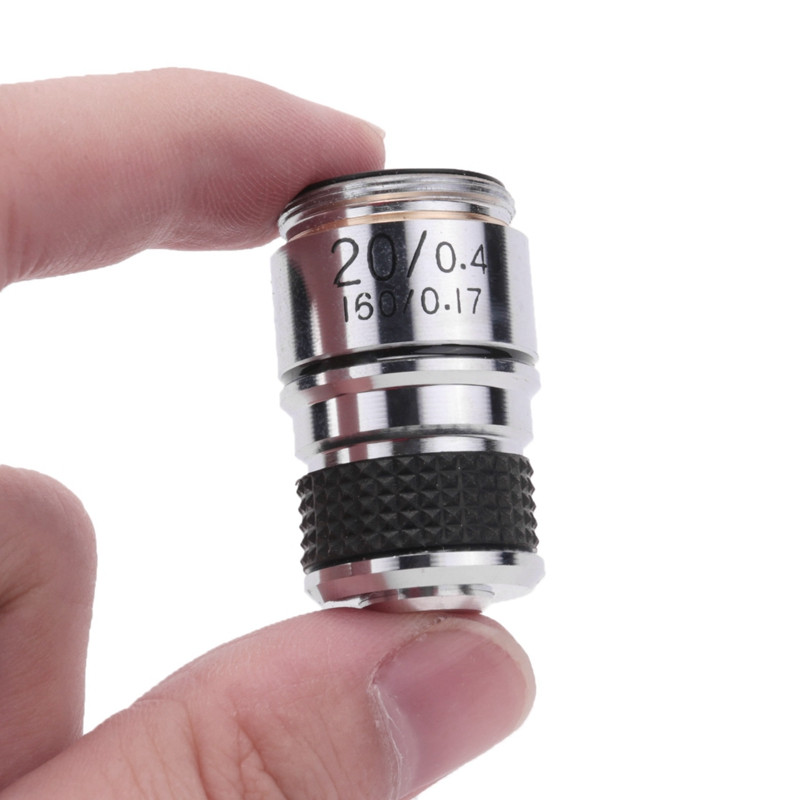 Obiectiv pentru microscop nou 185 Obiectiv acromatic 20X Accesorii de piese pentru microscop biologic