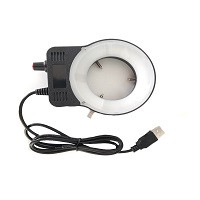 Állítható 48db LED gyűrűs világító lámpa mikroszkóphoz Ipari fényképezőgép Nagyító trinokuláris / binokuláris mikroszkóp