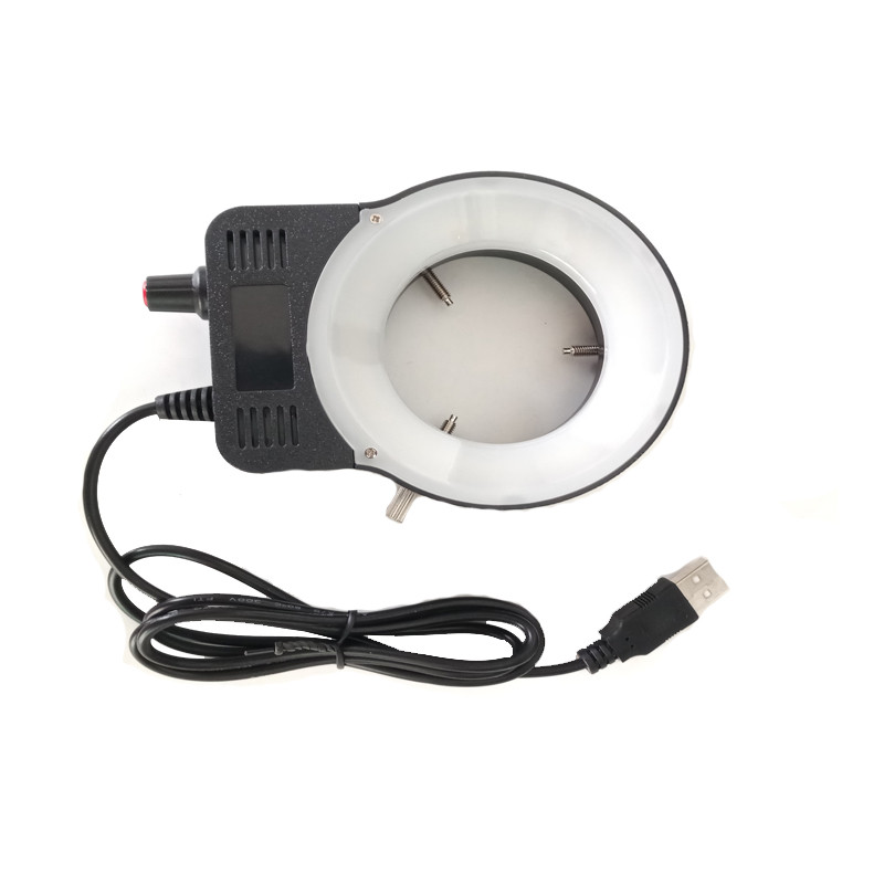 Állítható 48db LED gyűrűs világító lámpa mikroszkóphoz Ipari fényképezőgép Nagyító trinokuláris / binokuláris mikroszkóp