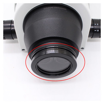 Βοηθητικός αντικειμενικός φακός στερεοσκοπικού μικροσκοπίου 1.0X Barlow φακός προστασίας από τη σκόνη M42 M48 Προστατευτικό γυάλινο κάλυμμα για την αποφυγή καπνιστικού λαδιού