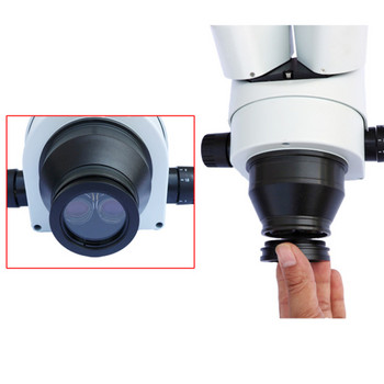 Βοηθητικός αντικειμενικός φακός στερεοσκοπικού μικροσκοπίου 1.0X Barlow φακός προστασίας από τη σκόνη M42 M48 Προστατευτικό γυάλινο κάλυμμα για την αποφυγή καπνιστικού λαδιού
