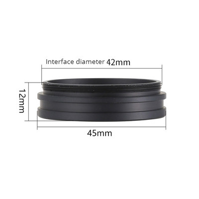 Βοηθητικός αντικειμενικός φακός στερεοσκοπικού μικροσκοπίου 1.0X Barlow φακός προστασίας από τη σκόνη M42 M48 Προστατευτικό γυάλινο κάλυμμα για την αποφυγή καπνιστικού λαδιού