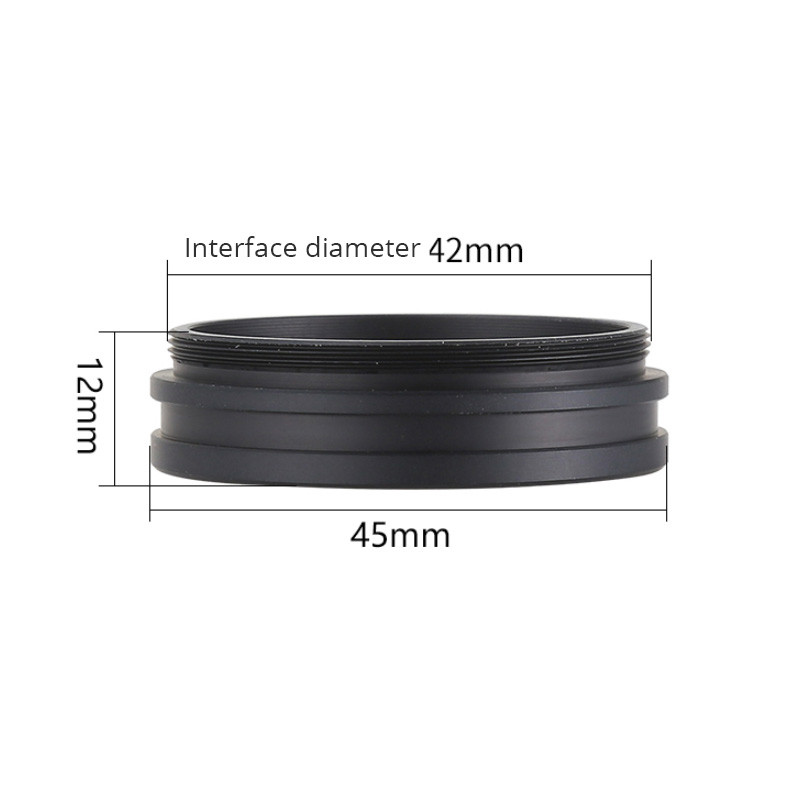 Βοηθητικός αντικειμενικός φακός στερεοσκοπικού μικροσκοπίου 1.0X Barlow φακός προστασίας από τη σκόνη M42 M48 Προστατευτικό γυάλινο κάλυμμα για την αποφυγή καπνιστικού λαδιού