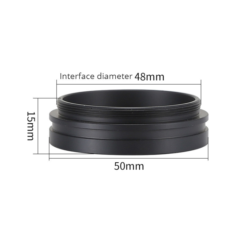 Βοηθητικός αντικειμενικός φακός στερεοσκοπικού μικροσκοπίου 1.0X Barlow φακός προστασίας από τη σκόνη M42 M48 Προστατευτικό γυάλινο κάλυμμα για την αποφυγή καπνιστικού λαδιού