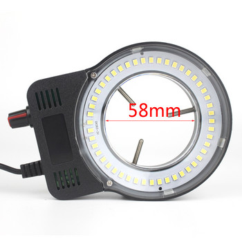 110-220V 48 бр. LED USB изход, регулируема пръстеновидна светлина, осветителна лампа за промишлен стерео микроскоп, промишлена камера, лупа