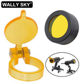 12/16/18/20 mm vidinio skersmens geltonas filtras, skirtas LED dantų priekinių žibintų priekiniams žibintams dantų lupos apšvietimo priedo dalis