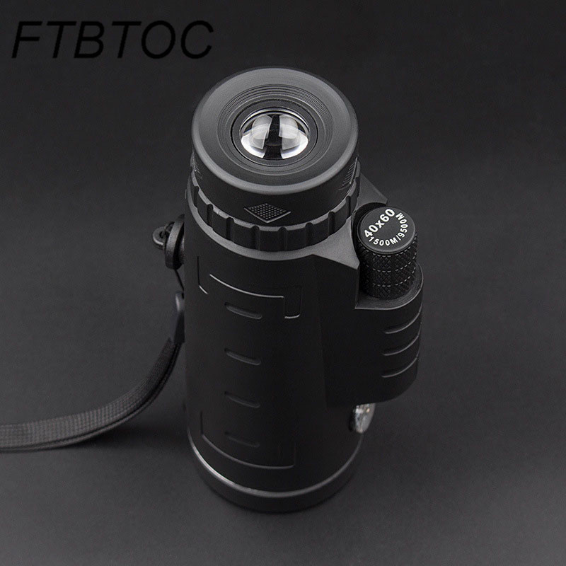 Teleszkóp 40x60 monokuláris gyenge fényben éjjellátó HD hordozható kültéri vadászat kemping madármegfigyelő utazó távcső