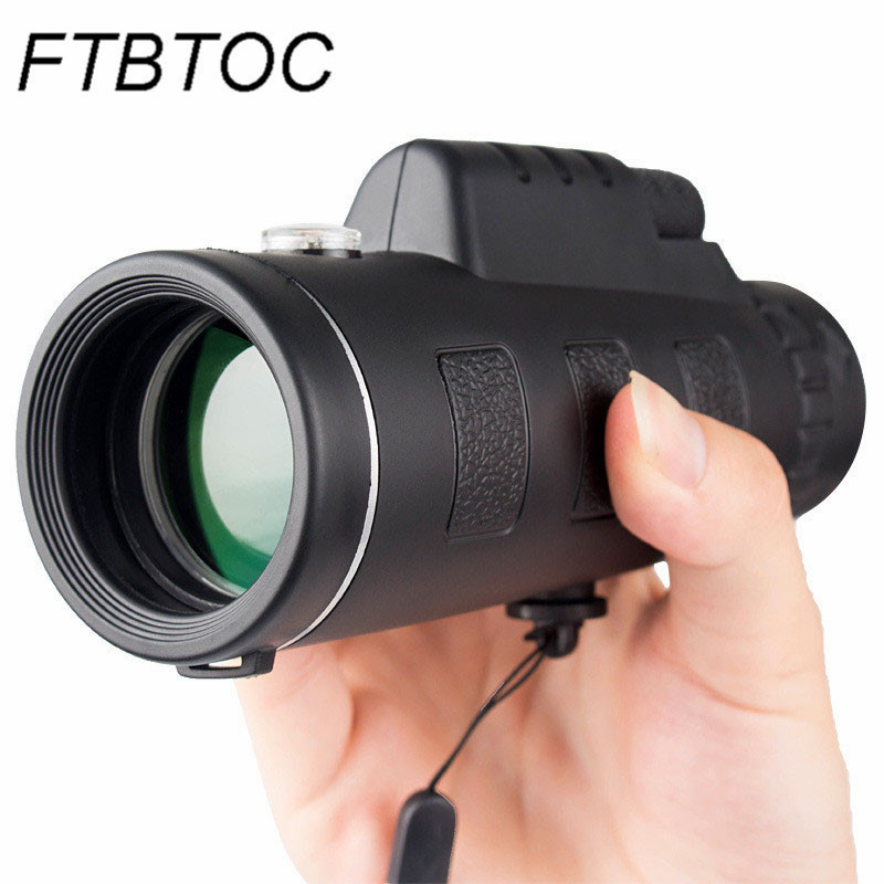 Teleszkóp 40x60 monokuláris gyenge fényben éjjellátó HD hordozható kültéri vadászat kemping madármegfigyelő utazó távcső
