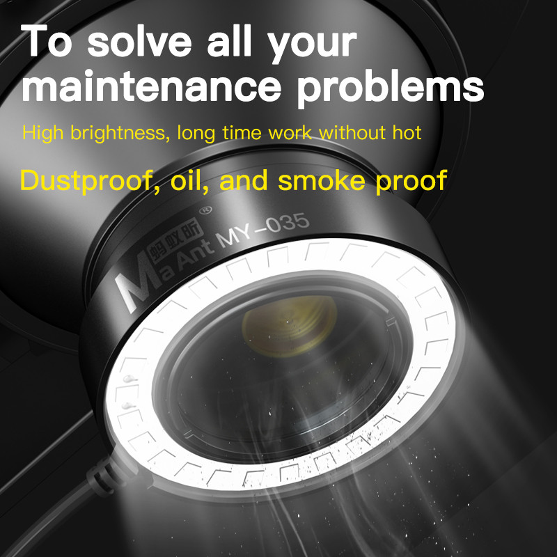 MaAnt állítható LED gyűrűs lámpa monokuláris binokuláris mikroszkóp kamera lámpaforrás szemvédelemmel az alaplap javítószerszámaihoz