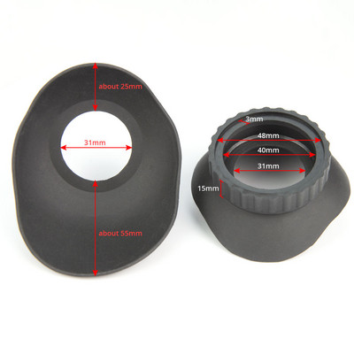 1 paar bioloogiline stereomikroskoop teleskoop monokulaarne binoklid kummist okulaari kate kaitsed silmatopsid