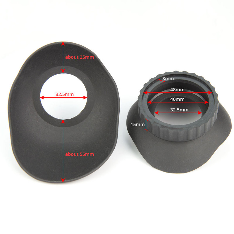 1 paar bioloogiline stereomikroskoop teleskoop monokulaarne binoklid kummist okulaari kate kaitsed silmatopsid