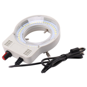 2X 48 LED Βιομηχανικό μικροσκόπιο κάμερας Πηγή φωτός Δαχτυλίδι Λαμπτήρας Φωτιστικός φωτισμός Λαμπτήρας Ρυθμιζόμενος Φωτεινότητα Διεπαφή USB