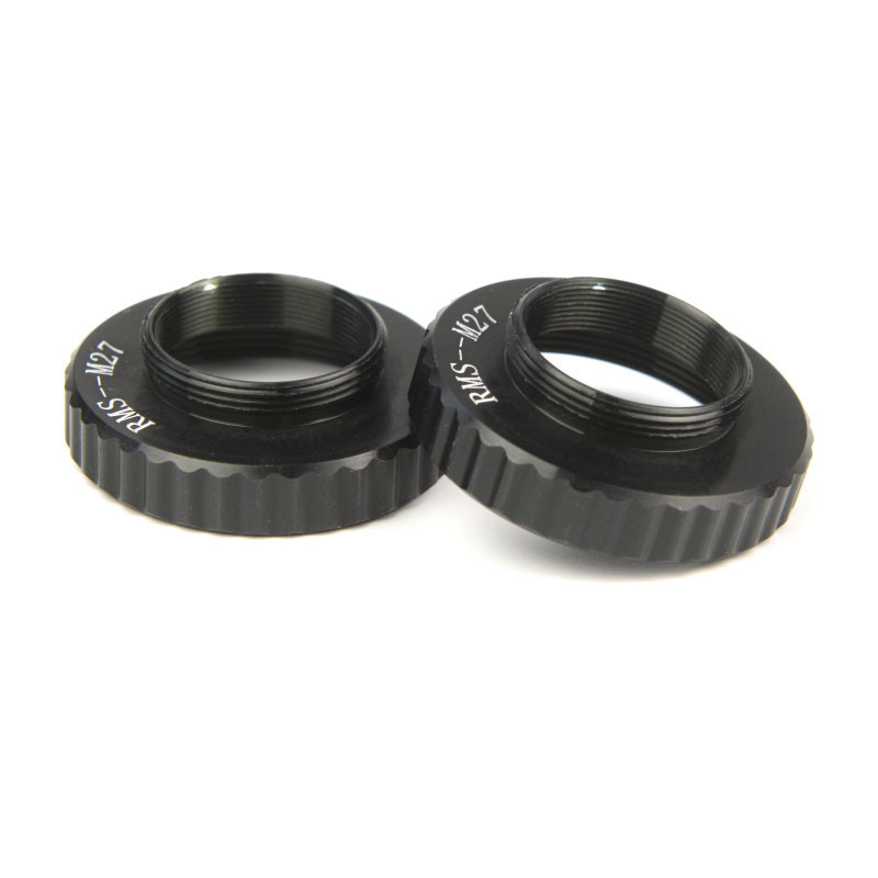 2 vnt mikroskopo objektyvo lęšių adapterio žiedas RMS iki M27 Zeiss mikroskopui