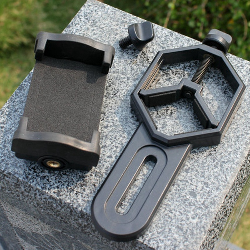 2X universalus mobilusis telefonas, reguliuojamas adapteris, laikiklis mikroskopo taškas, teleskopas, laikiklis, laikiklis mobiliojo telefono laikiklis