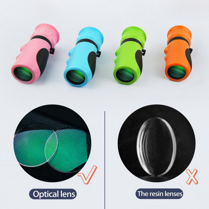 Spotting teleszkóp, nagy tisztaságú, 8-szoros sebességű monokuláris teleszkópos optikai lencsék gyermekeknek speciális monokuláris kültéri kellékek