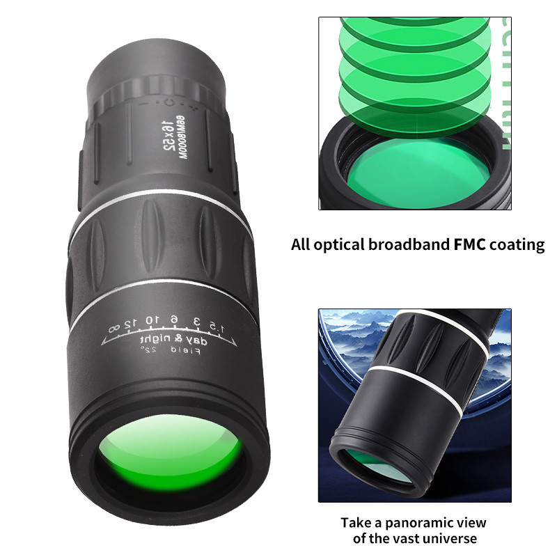 Telescop monocular cu zoom mini de buzunar Telescop monocular pentru călătorie în aer liber Telescop monocular cu vedere nocturnă