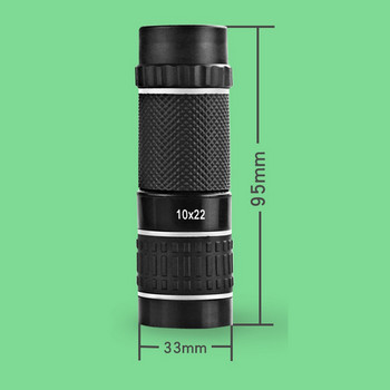 Φορητό μονόφθαλμο τηλεσκόπιο HD 10x22 Zoom Focus Green Film Κιάλια Κυνήγι Οπτικό Ταξιδιωτικό Τηλεσκόπιο Υπαίθριο Κάμπινγκ