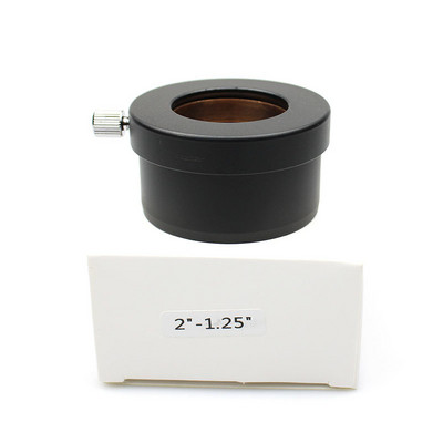 Adaptor de montare pentru ocular de 2 până la 1,25 inci, complet metalic, telescop, astronomie, 50,8 mm la 31,7 mm, binoclu, adaptor pentru accesorii monoculare