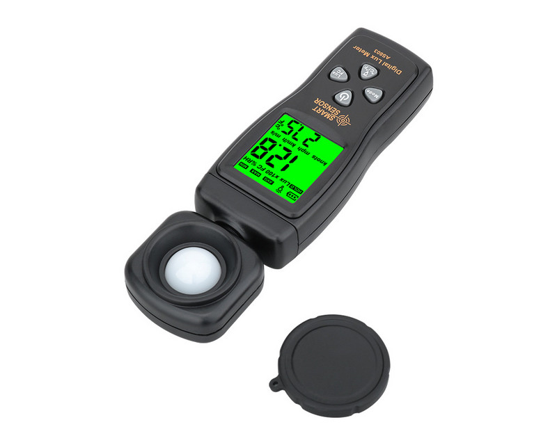Skaitmeninis apšvietimo matuoklis AS803 liukso matuoklis šviesos matuoklis didelio tikslumo testeris Luminometras Fotometras spektrometras aktinometras