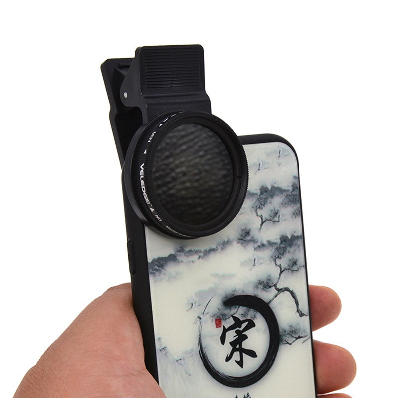 1 vieneto neutralaus tankio mobiliojo telefono SLR objektyvo fotoaparatas, efektyvus reguliuojamas nešiojamas ND2 iki 400 universalus ND filtras