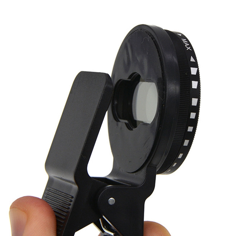 1 vieneto neutralaus tankio mobiliojo telefono SLR objektyvo fotoaparatas, efektyvus reguliuojamas nešiojamas ND2 iki 400 universalus ND filtras